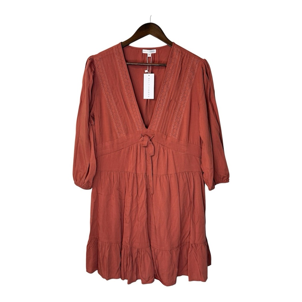 NEW Baltic Born Amelia Boho babydoll dress womens medium rodeo festival bohemian